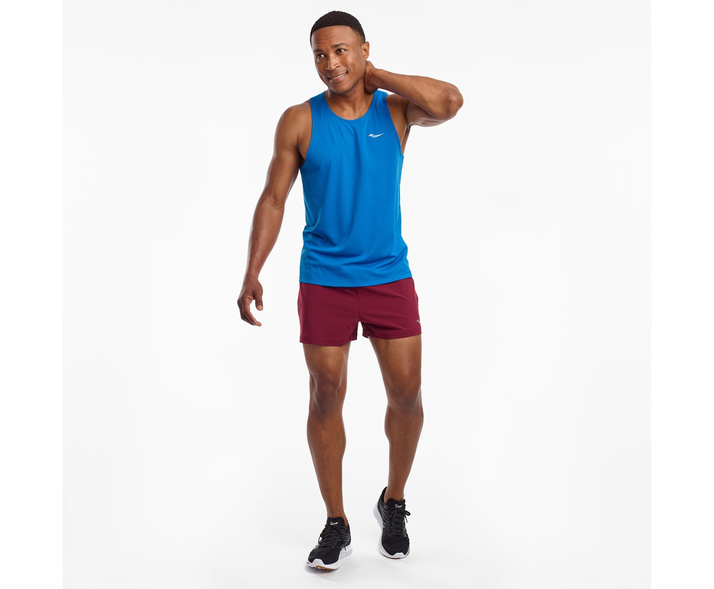 Saucony Men's Stopwatch Singlet - Directoire Blue